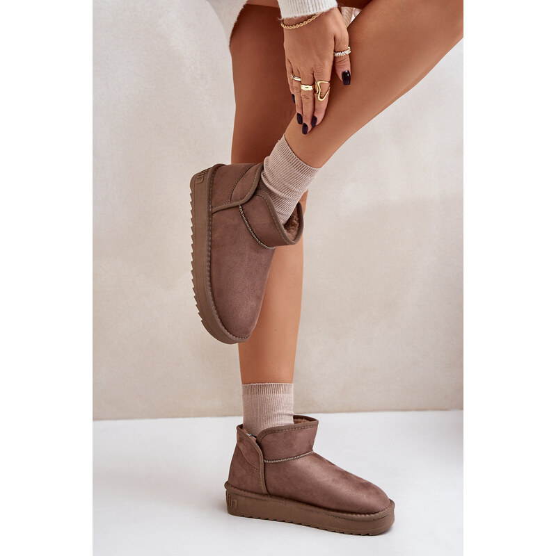 Dámské sněhule na platformě D.Franklin DFSH370010 Taupe