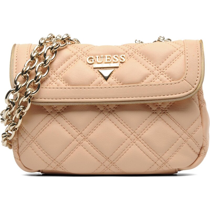 Guess (Bags) - Gold cage Leather S Flap (Pink)