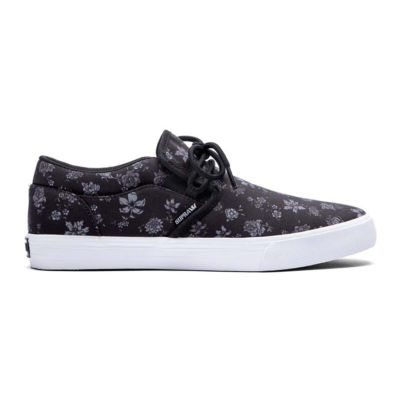 SUPRA Cuba Black Floral Print-White 9.5