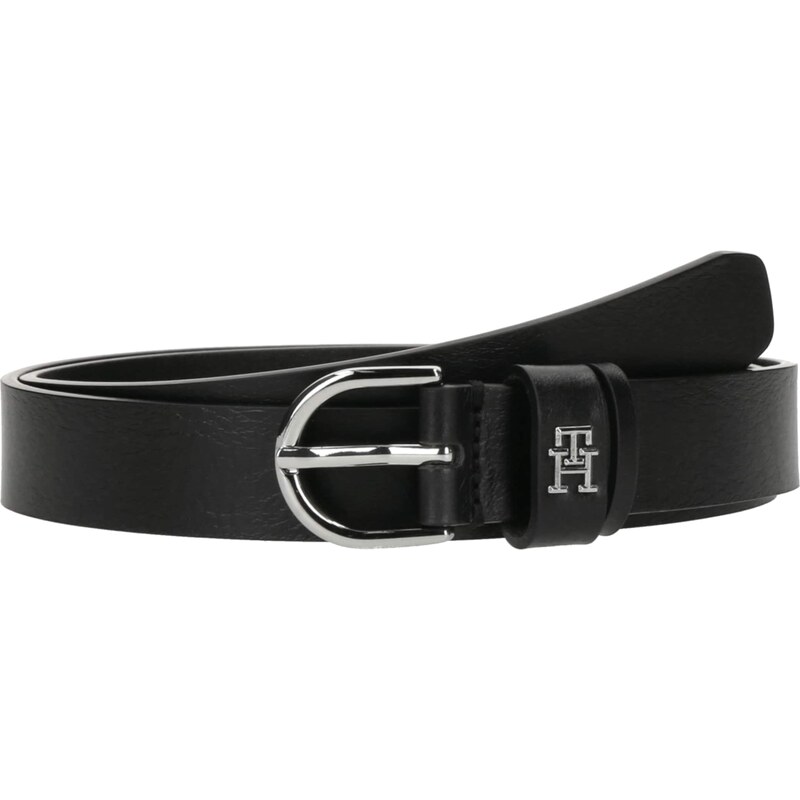 TOMMY HILFIGER Opasek Essential Effortless černá / stříbrná