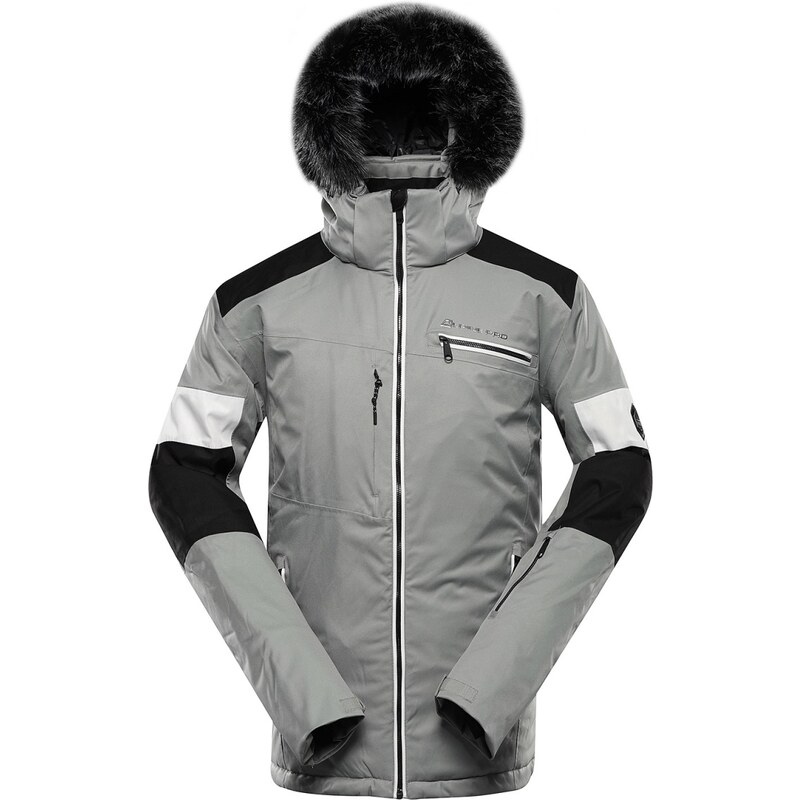 Pánská lyžařská bunda s membránou ptx snow ALPINE PRO DAM šedá