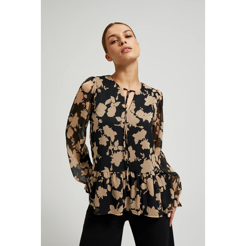 Marisse Womens Shirt Z-Ko-4519 Black