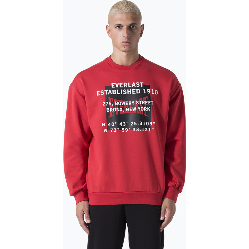 Pánská mikina Everlast Streetwear Crewneck red/black