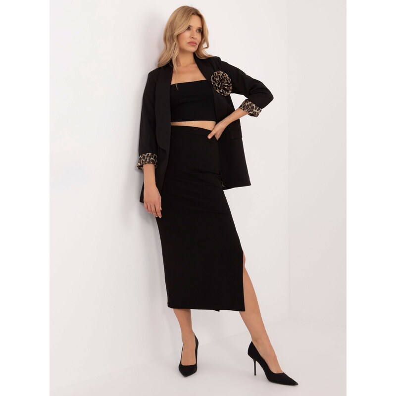 Italy Moda Skirt-MI-SD-20730.69-black