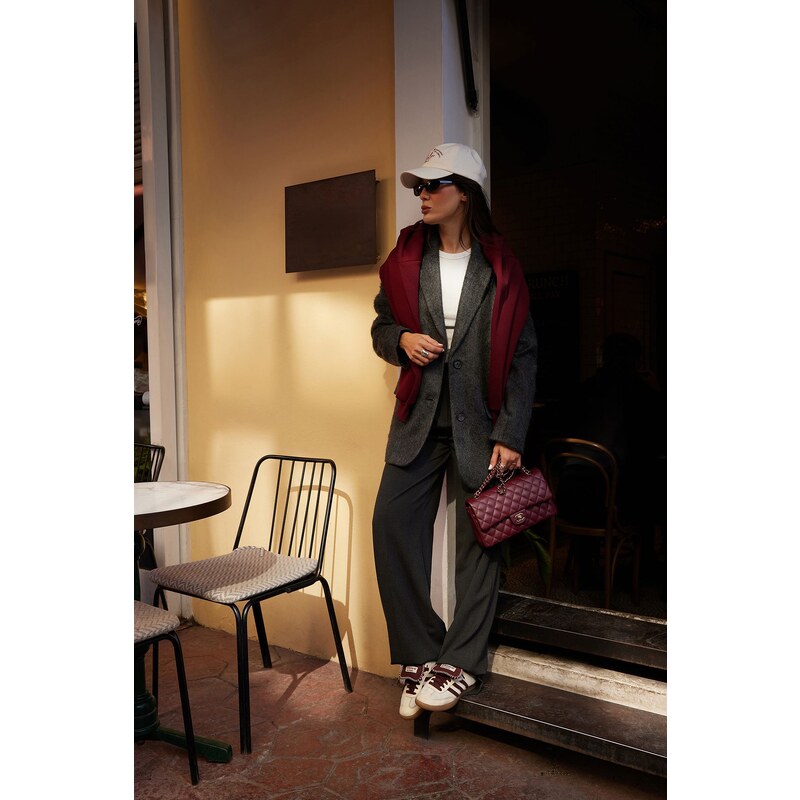 Dámské kalhoty Trendyol TPRAW23PL00016/Brown 107055871