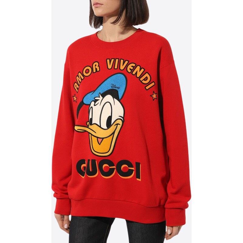 GUCCI X DISNEY Donald Duck Red mikina