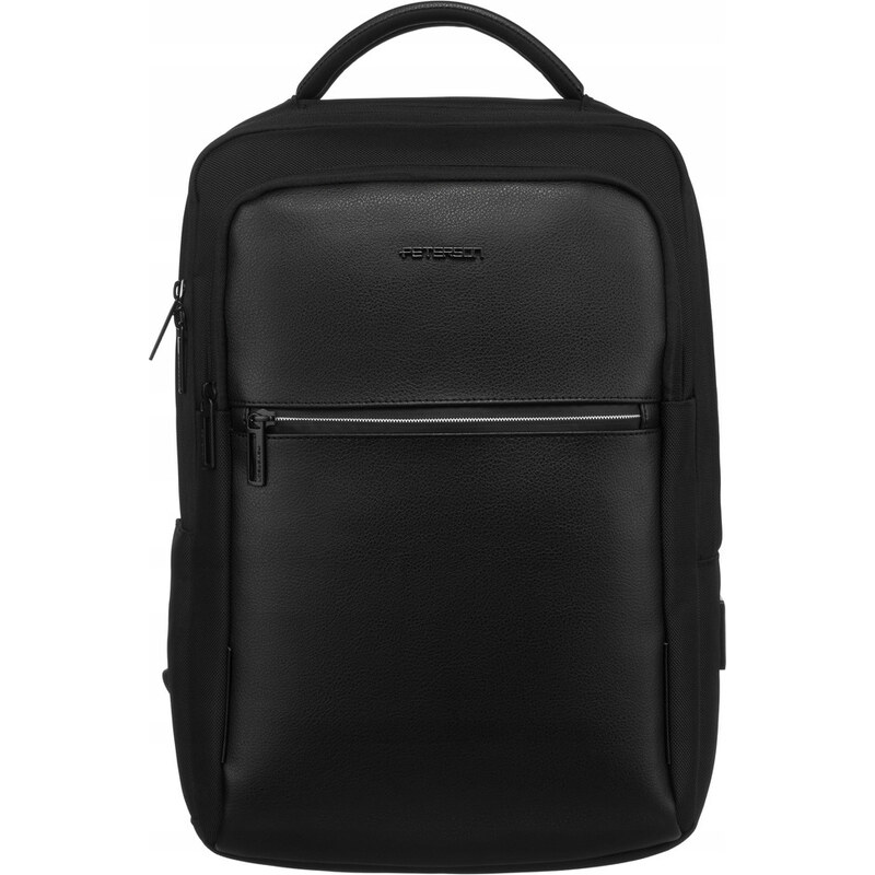 Peterson Černý sportovní batoh s kapsou pro notebook Černá
