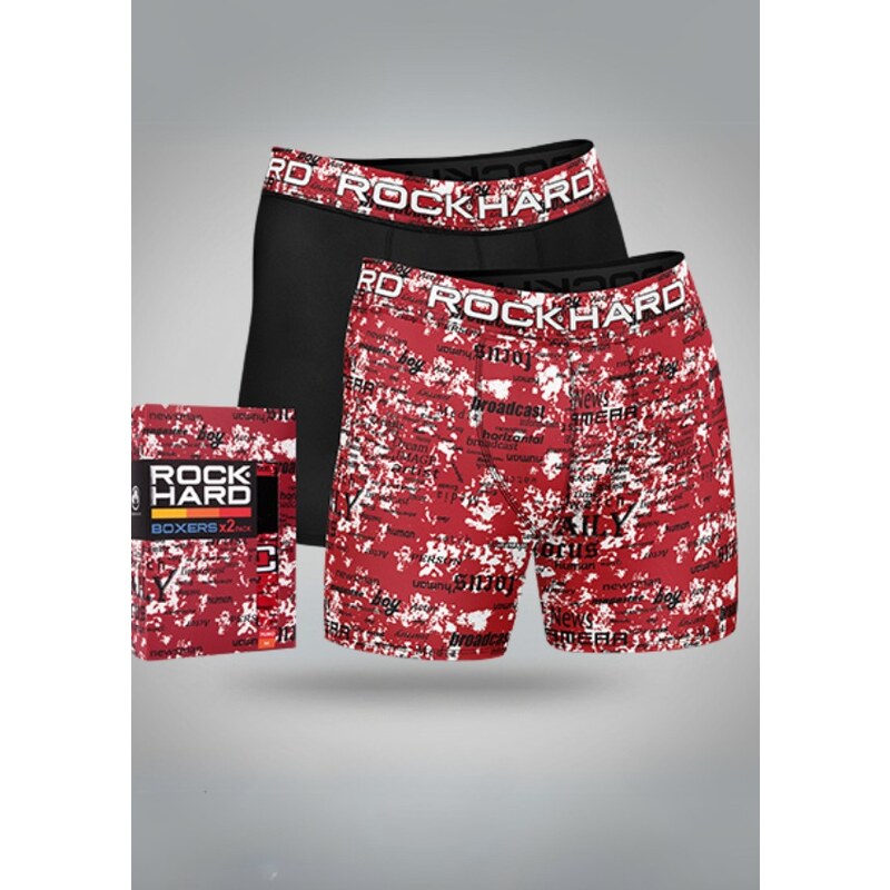 Naspani Pánské boxerky – sada 2 kusů V DÁRKOVÉ KRABIČCE ROCK