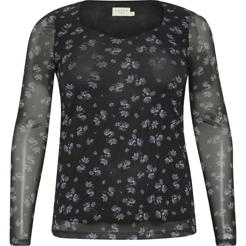 KAFFE CURVE Halenka KC Autumna šedá / zelená 109085254