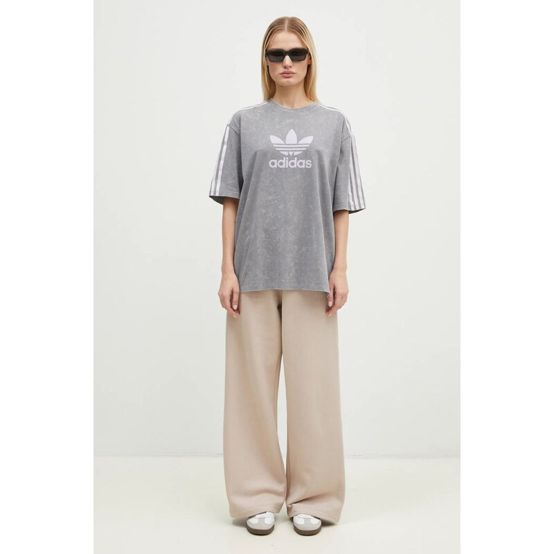 Tepláky adidas Originals Femme Galore Wideleg Fleece Pants