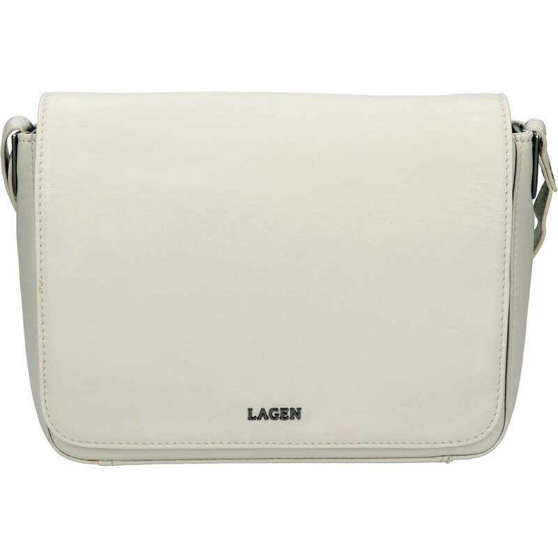 Dámská kožená crossbody kabelka Lagen Susana - šedá