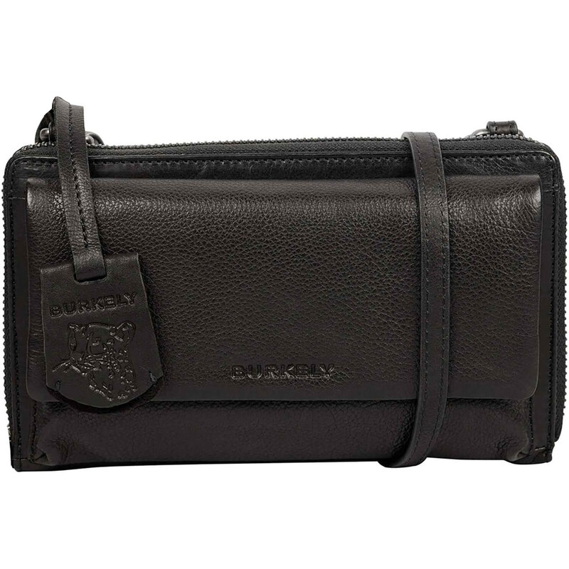 Dámská kožená crossbody kabelka s peněženkou Burkely Katta - černá 103252387