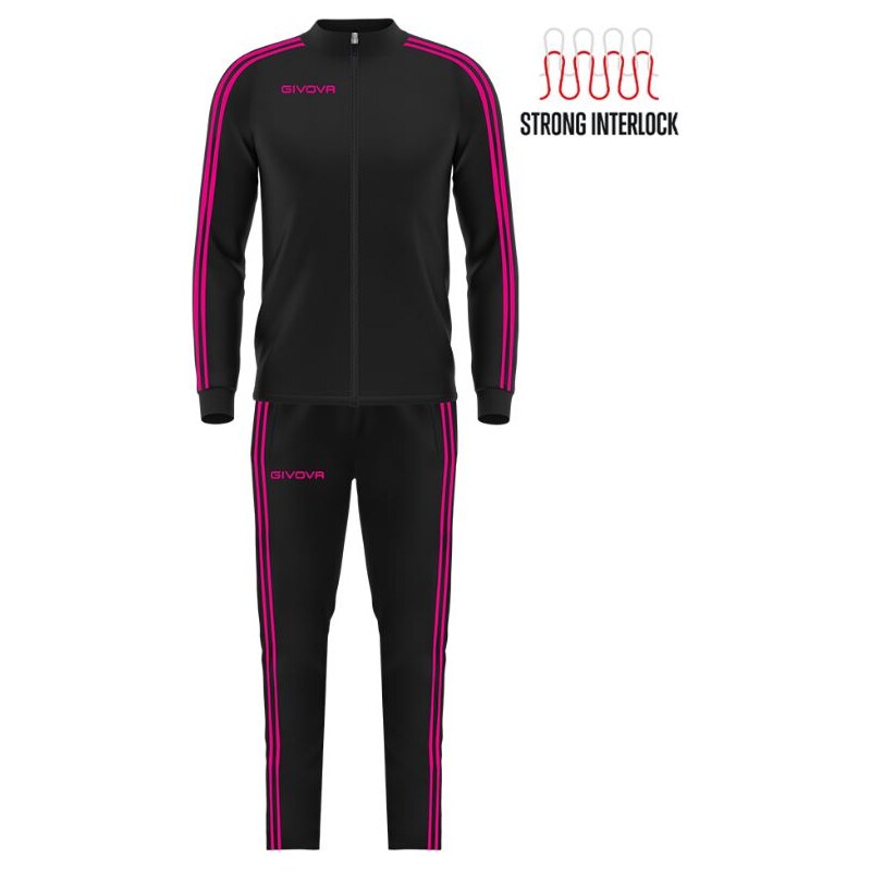 Dámská souprava GIVOVA Revolution Black-Fuchsia 2XS 101789865