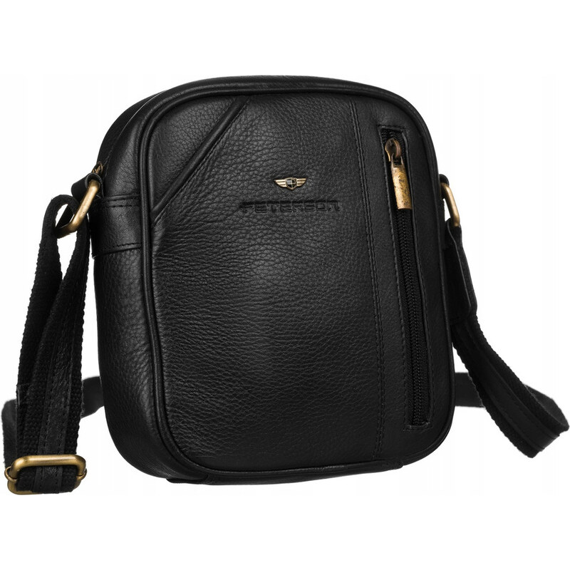 Peterson Pánská černá taška přes rameno [DH]PTN 8023-NDM BLACK
