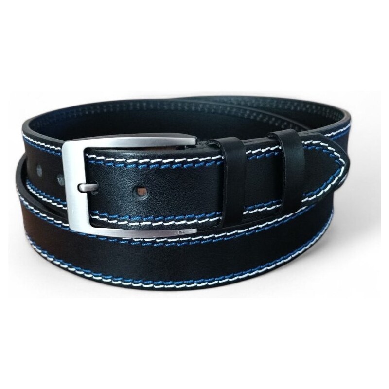 Pánský kožený opasek Penny Belts Felix černý
