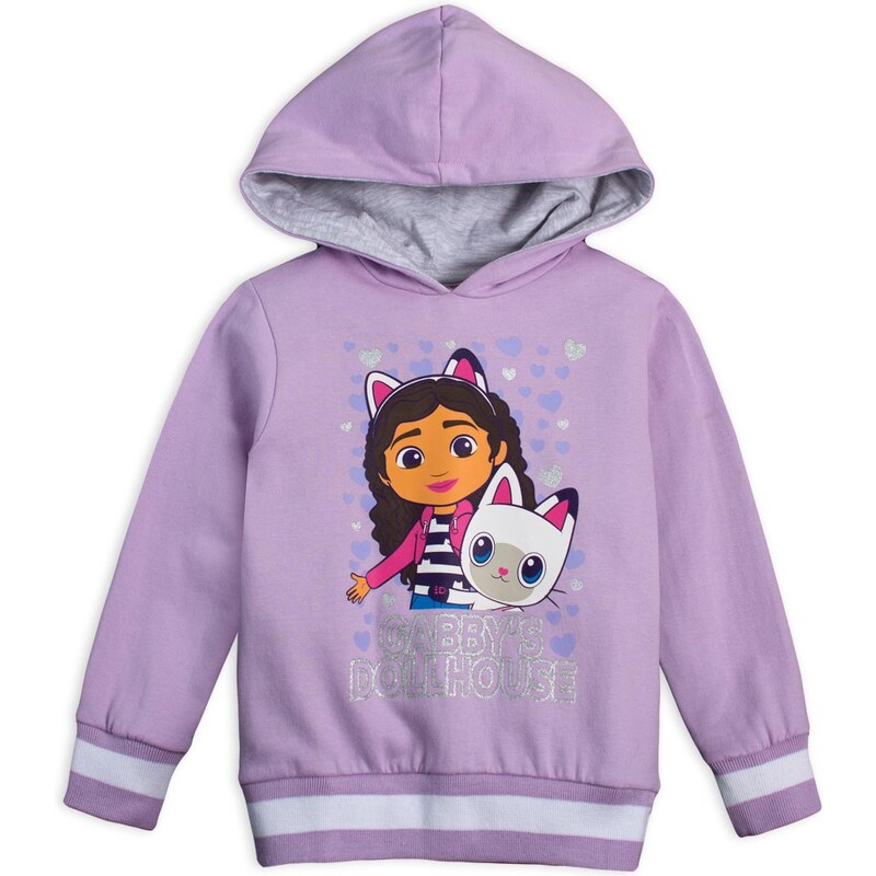 Dívčí mikina GABBYS DOLLHOUSE fialová 101757999