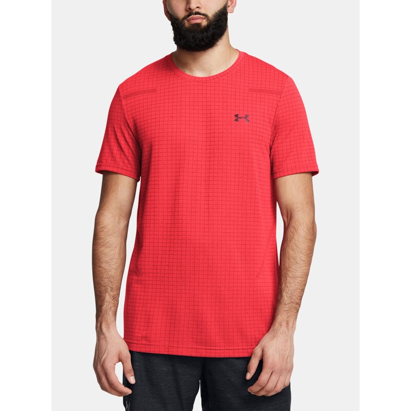 Pánské tričko Under Armour Vanish Seamless Grid SS-RED - Pánské