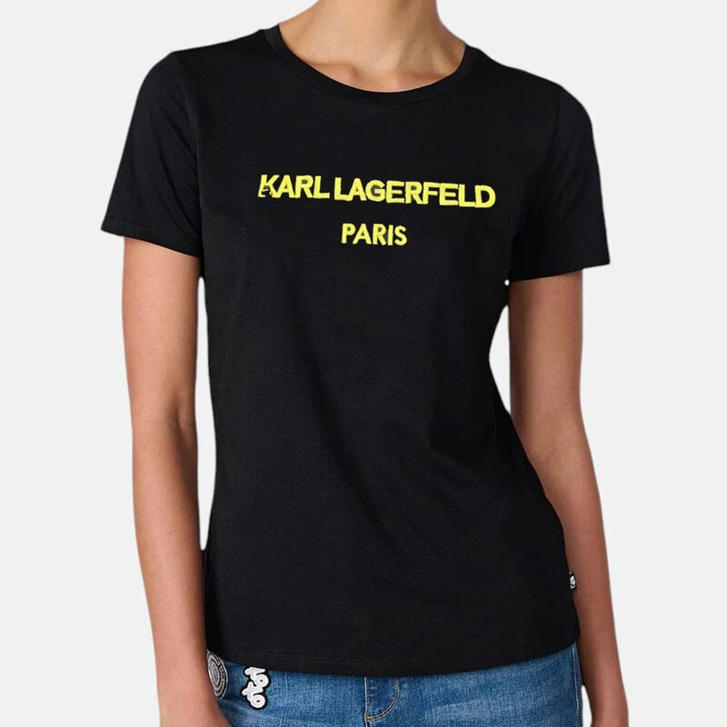 Dámské černé triko Karl Lagerfeld 33347