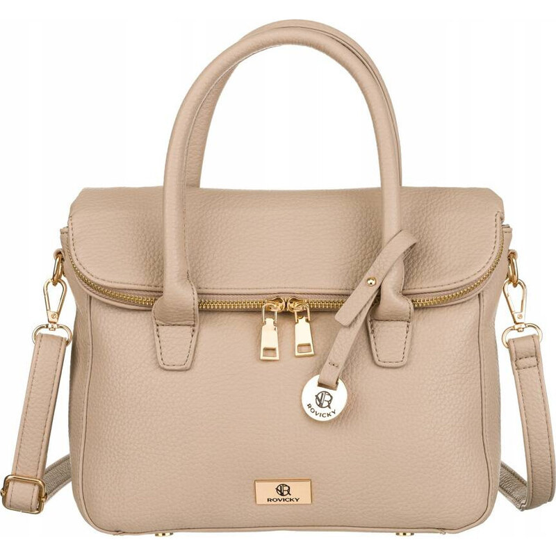 Rovicky Béžová crossbody taška se zlatými detaily 94604621