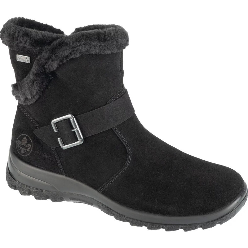 Černé dámské nízké kozačky Rieker Booties Černá