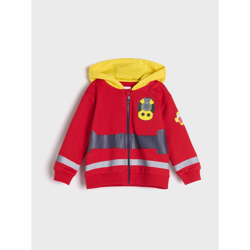 Sinsay - Mikina Fireman Sam - červená