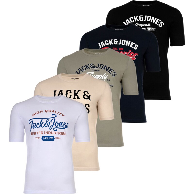 JACK & JONES Tričko mix barev