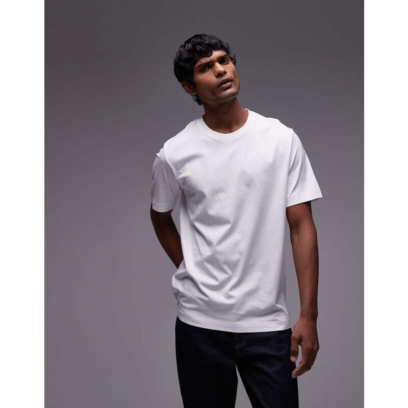 ARKET jersey t-shirt in white