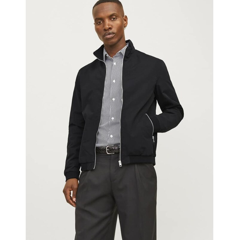 Jack & Jones bomber jacket in black
