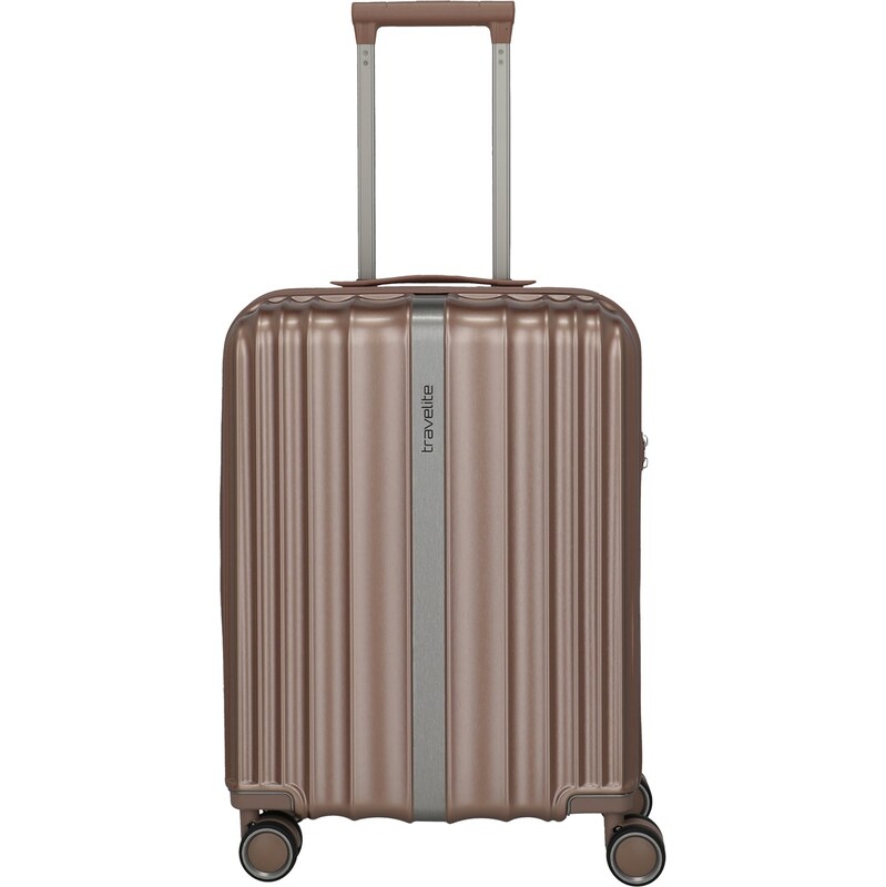Skořepinový palubní kufr Travelite Paros 4wCappuccino 101903801