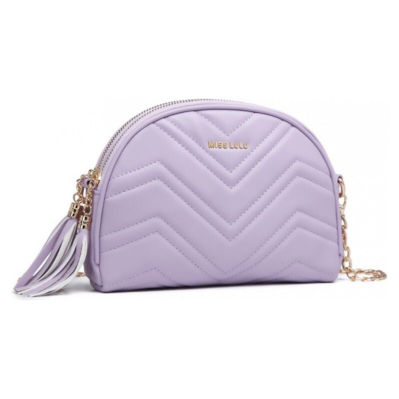 Konofactory Fialová kulatá crossbody kabelka Moonlight