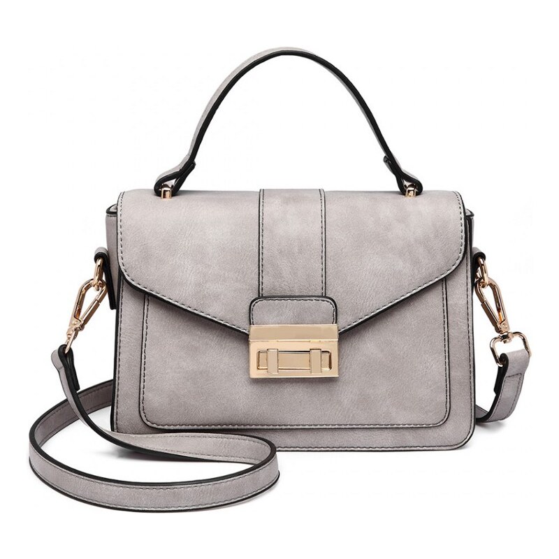 Konofactory Šedá aktovková crossbody kabelka Alice