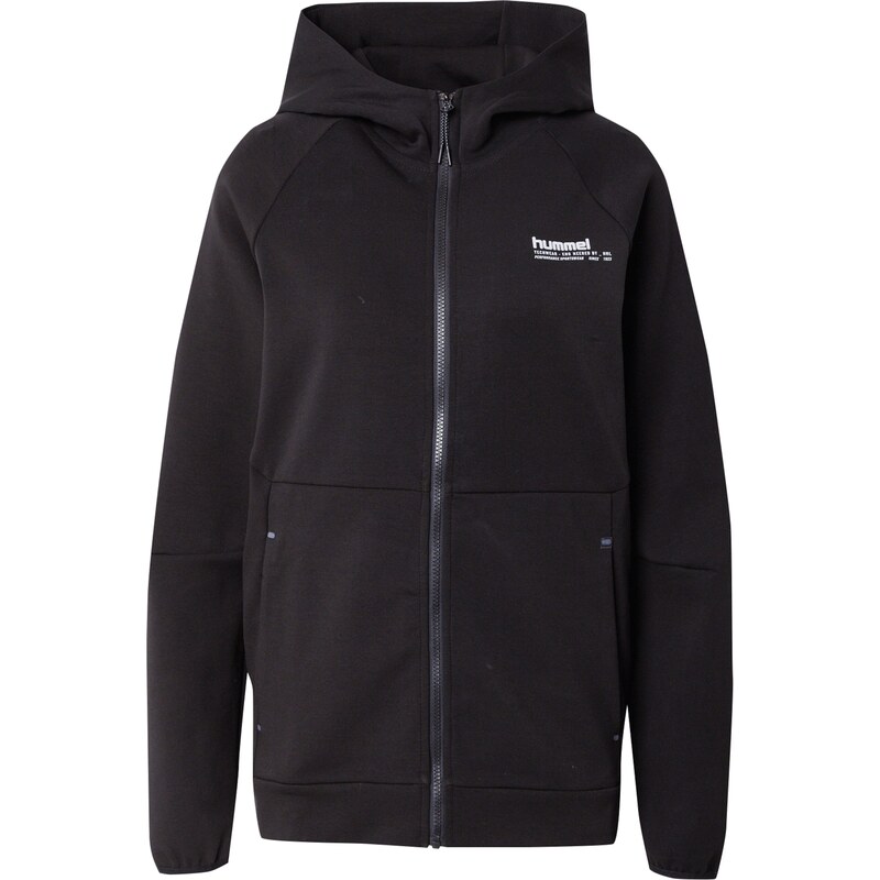 Hummel Sportovní mikina Tech černá / bílá
