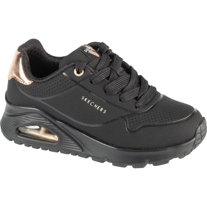Černé dívčí tenisky Skechers Uno Gen1 - Shimmer Away Černá