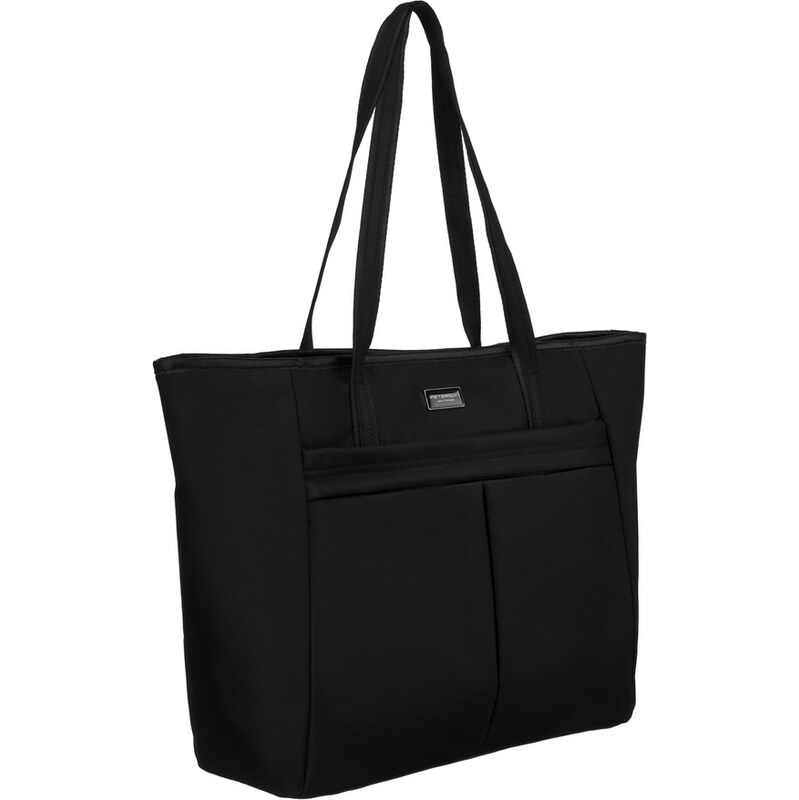 Černá shopper kabelka na zip Peterson 101919592