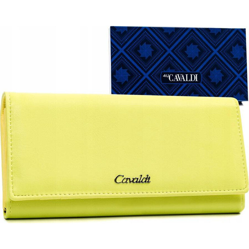 BASIC 4U Cavaldi Limetková hladká peněženka M610 88425337