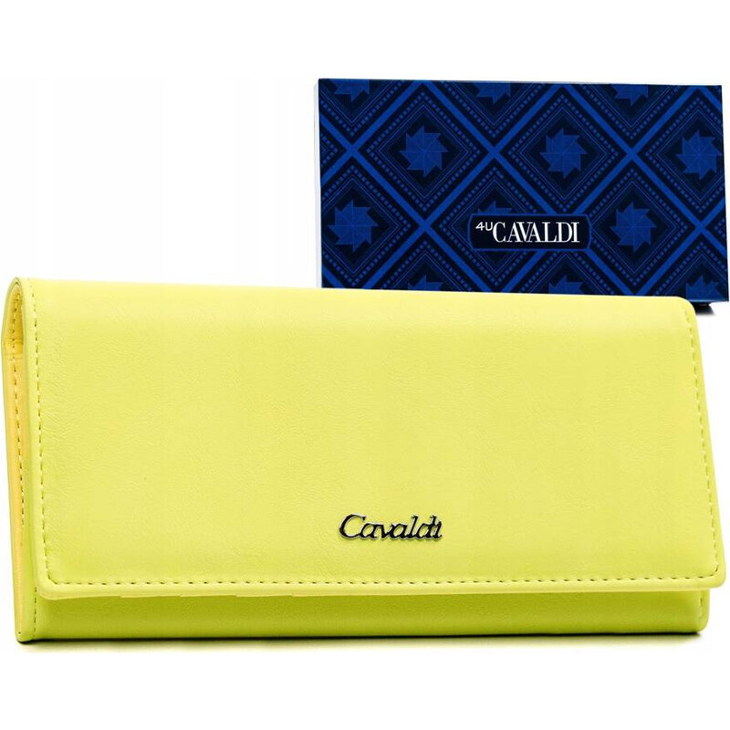 BASIC 4U Cavaldi Limetková hladká peněženka M605 88425343
