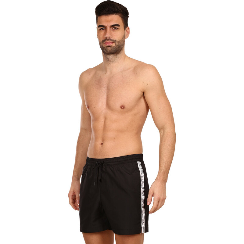Pánské plavky KM0KM00741 BEH černé - Calvin Klein