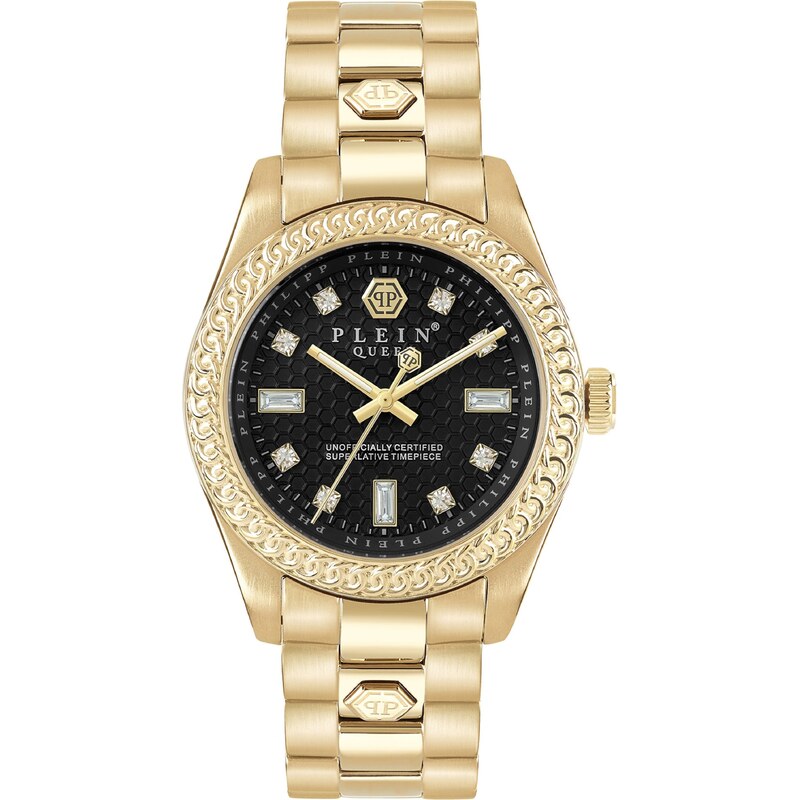 Philipp Plein Analogové hodinky Queen zlatá / černá 101957851
