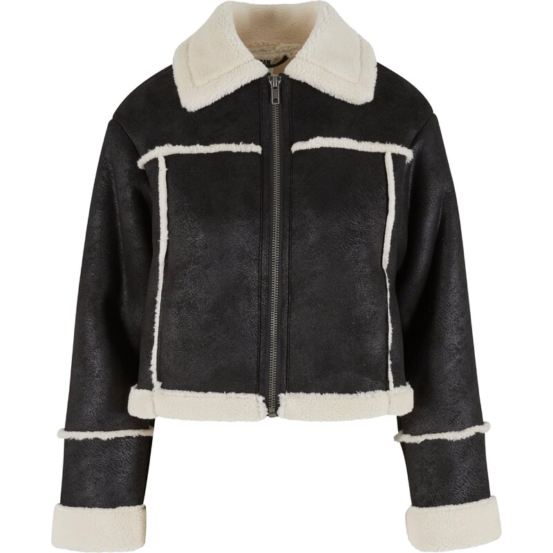 Urban Classics Přechodná bunda černá / bílá 108757503