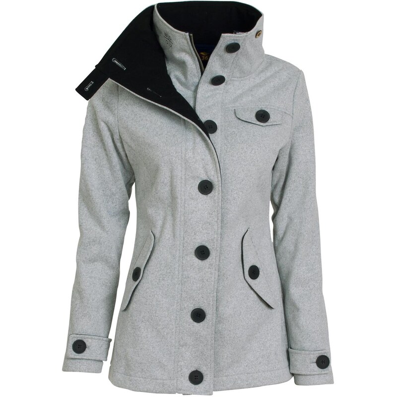 Jarní kabát dámský Woox Woolshell Ladies' Jacket Grey