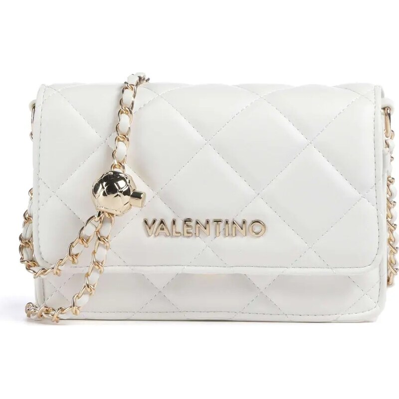 Valentino bags Ocarina prošívaná crossbody kabelka bílá