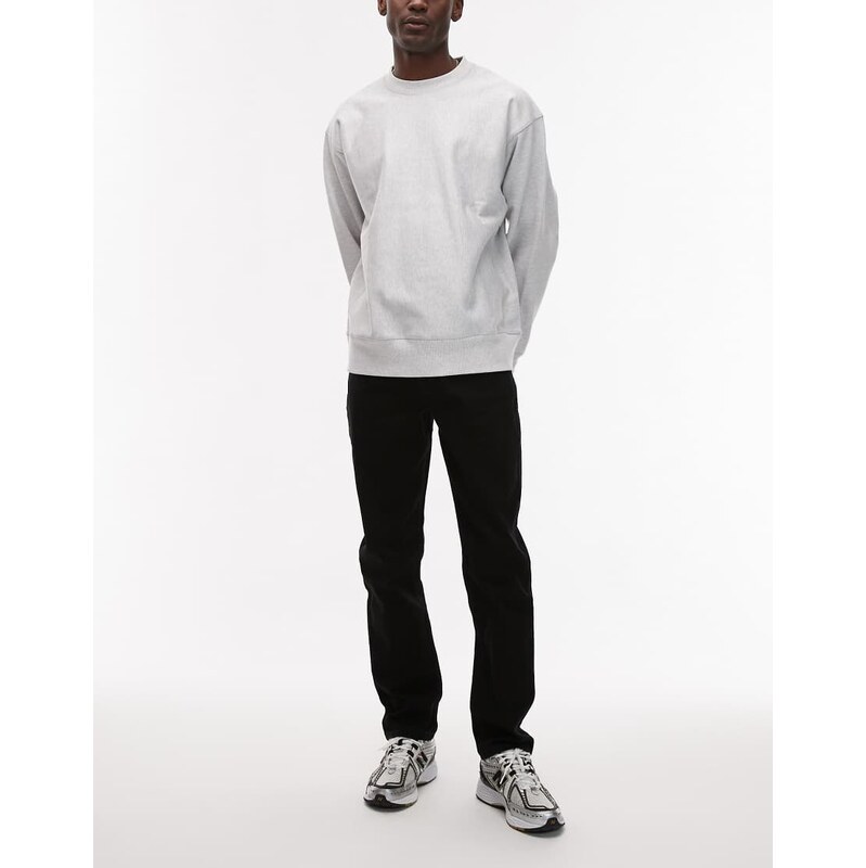 Topman stretch slim jeans in black