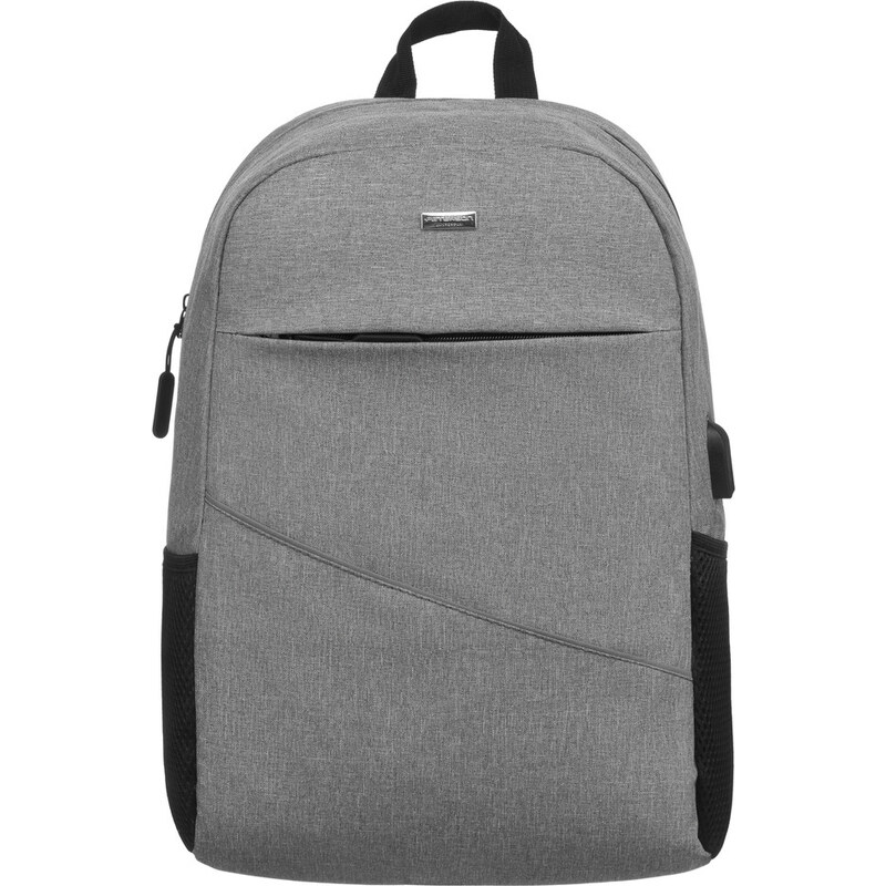 Peterson šedý batoh s přihrádkou na notebook Šedá