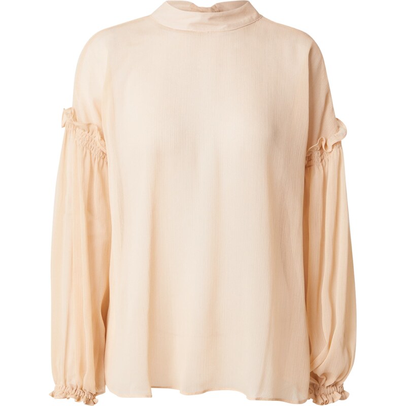 TOPSHOP Halenka Georgette béžová
