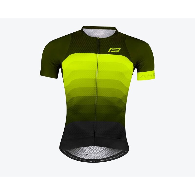 Force dres ascent, krátký rukáv, zeleno-fluo