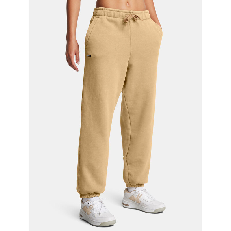 Dámské kalhoty Under Armour UA Icon HWT Flc OS Pant-BRN - Dámské 102421180