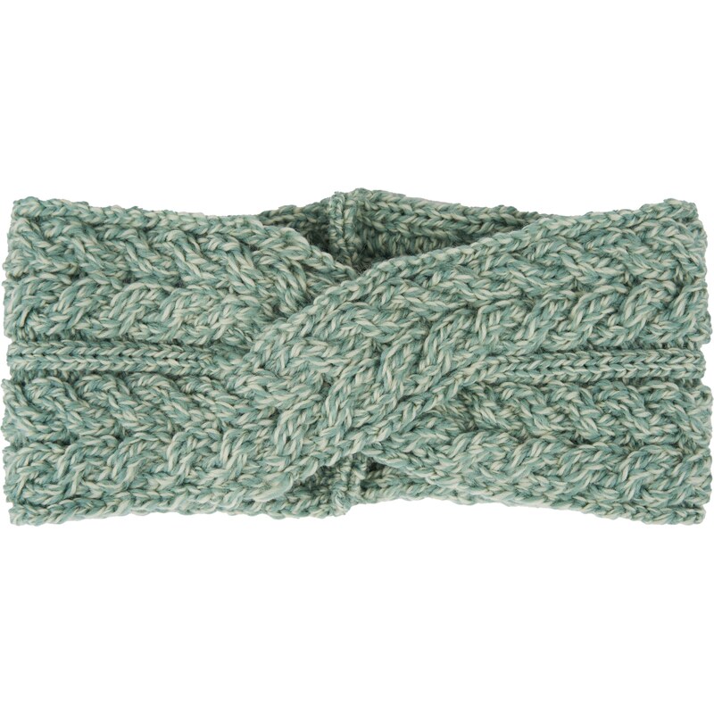 Vlnka Vlněná překřížená čelenka Supersoft Merino tyrkysová 102021463