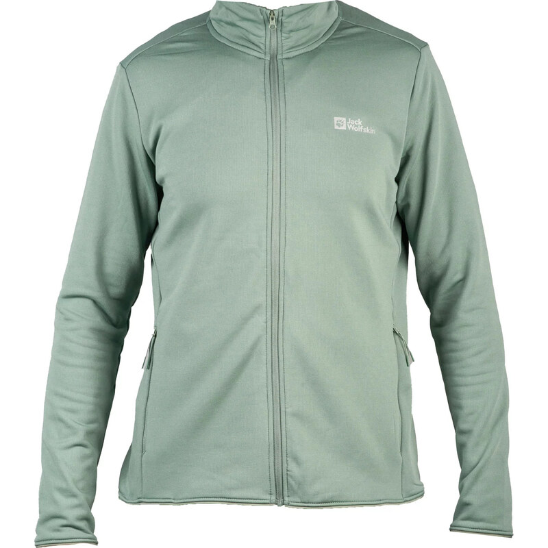 Světle zelená dámská mikina Jack Wolfskin Pack and Go FZ W