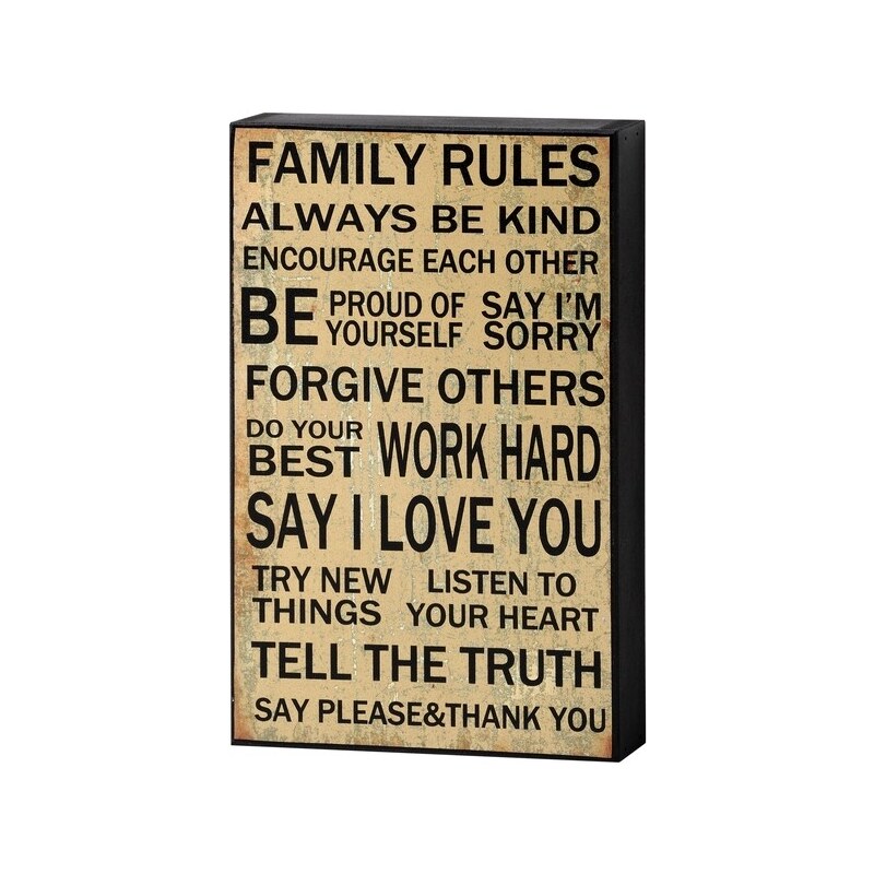 Obraz Family Rules