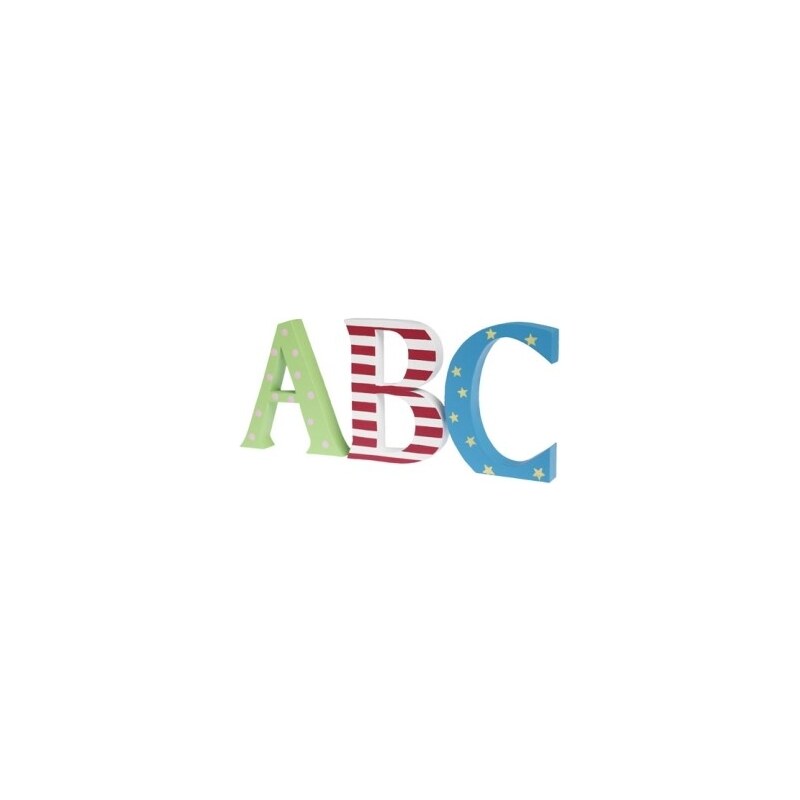 Dekorativní dřevěná písmena ABC